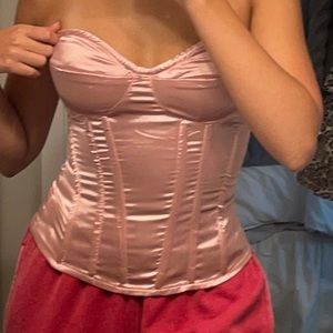 Light Pink Satin PLT Corset